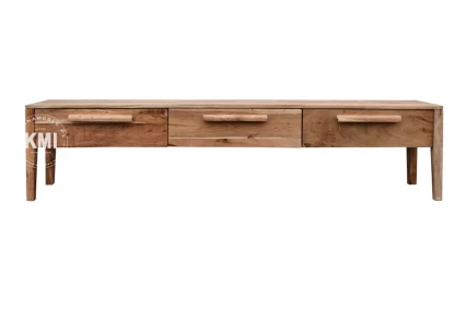 drewniana szafka rtv Snug  200 cm naturalny kolor
