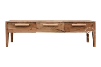 meble vintage | szafka rtv na nóżkach SNUG naturalna 160 cm