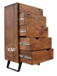 meble industrialne | komoda Organic Loft light walnut