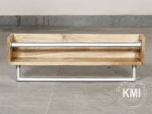 loftowa półka z wieszakiem mango metal
