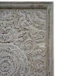 meble orientalne | drewniany panel rzeźbiony przecierany 96x127