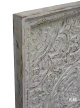meble egzotyczne | drewniany panel rzeźbiony przecierany 96x127
