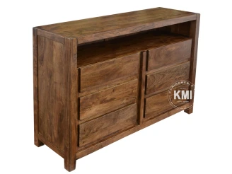 meble z litego drewna | komoda Ocean akacja light walnut