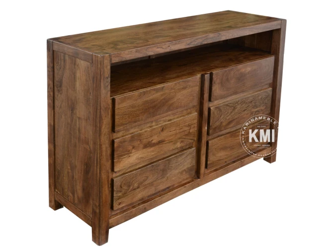 meble z litego drewna | komoda Ocean akacja light walnut