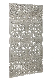 meble orientalne panel vintage drewniany szary