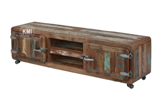 meble drewniane | szafka rtv Safe loft recykling M-54
