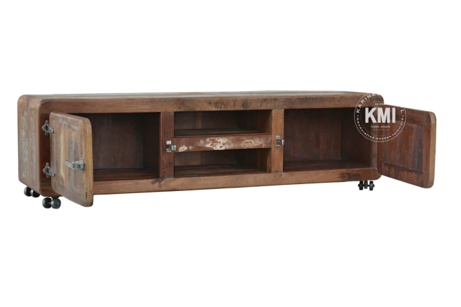 meble z Indii | szafka rtv Safe loft recykling M-54