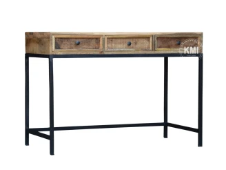 meble indyjskie biurko Roma loft industrial drewno mango