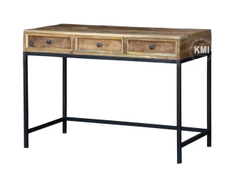 meble designerskie biurko Roma loft industrial drewno mango