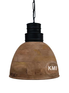 lampa loftowa drewniana styl industrialny