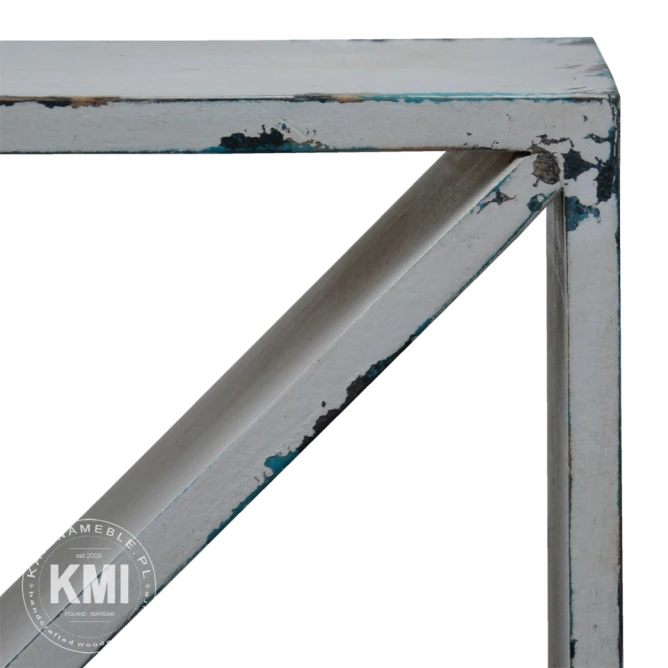 meble przecierane | półka - stojak na butelki antique white