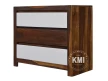 meble z litego drewna | komoda z trzema szufladami Sheesham White
