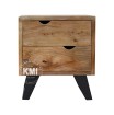 Szafka Nocna Organic Meble Loftowe z drewna mango szafka z szufladami