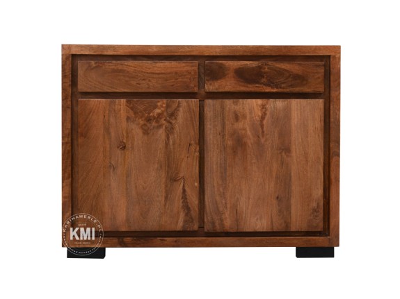 meble kolonialne mała komoda z drewna mango brązowa