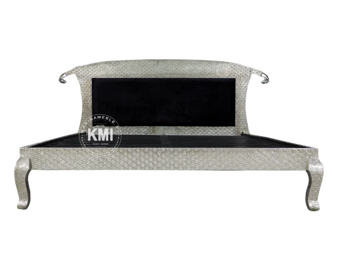 meble orientalne indyjskie łóżko w stylu boho SILVER