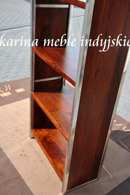 karina meble indyjskie - kolonialna biblioteczka
