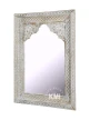 meble indyjskie orientalne lustro w stylu boho bielone