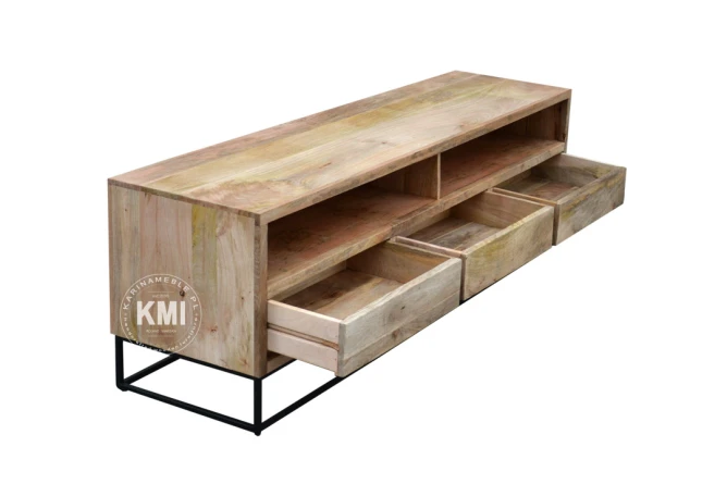 meble loftowe designerskie szafka rtv mango metalowe nogi
