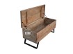 meble loftowe skrzynia ławka z drewna mango na metalowych nogach