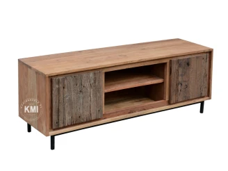 meble industrialne szafka rtv w stylu loft ze starego drewna