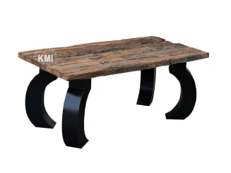 Industrialny Stolik ze Starego Drewna 120 cm | Meble Loftowe