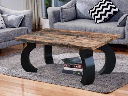 Industrialny Stolik ze Starego Drewna 120 cm | Meble Loftowe