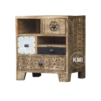 meble industrialne vinatge szafka drewniana loft