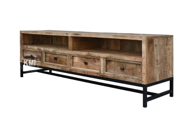 meble designerskie |  szafka rtv Roma drewno mango metal MQ-4