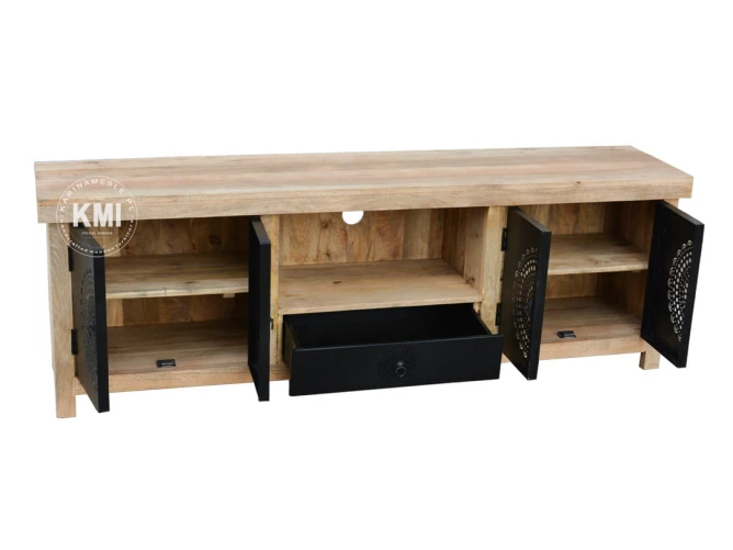 meble loftowe szafka rtv Mandala mango metal