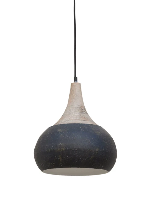 metalowa lampa loftowa czarna