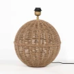 lampa stołowa jutowa duża kula stylu boho