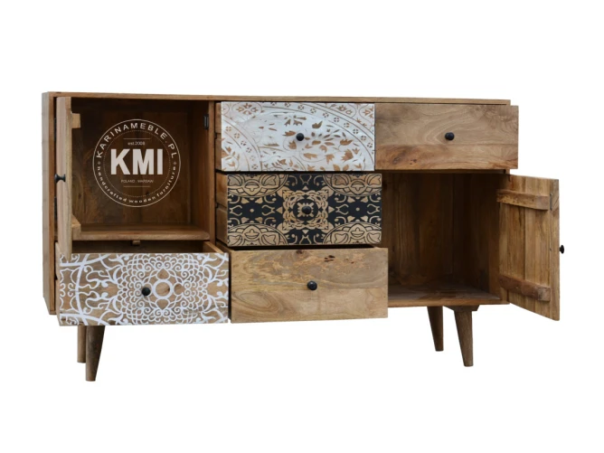 meble do salonu | duża komoda Qumin boho scandi