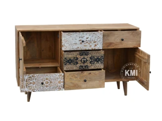 meble nowoczesne | duża komoda Qumin boho scandi