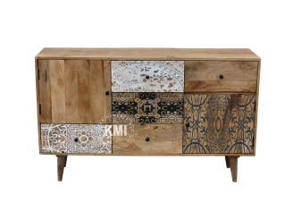 meble do sypialni | duża komoda Qumin boho scandi