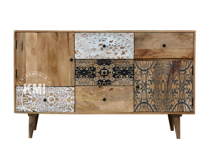 meble retro | duża komoda Qumin boho scandi
