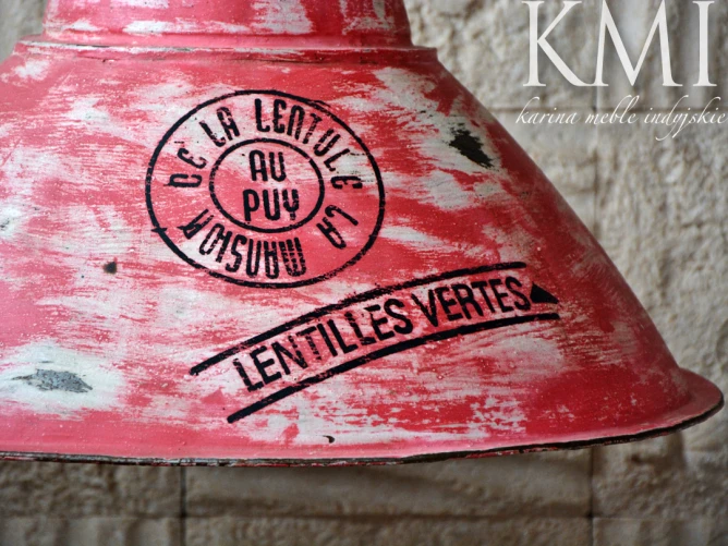 lampa metalowa | loft colors M-3436 czerwona