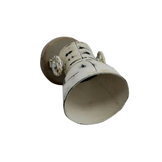 Industrialna lampa kinkiet biały postarzały – loftowa