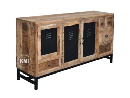 Meble Loftowe | Industrialna komoda z drewna mango i metalu