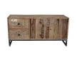 meble orientalne | niska komoda -szafka rtv vintage loft