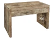 meble drewniane do gabinetu - loftowe biurko 120 cm