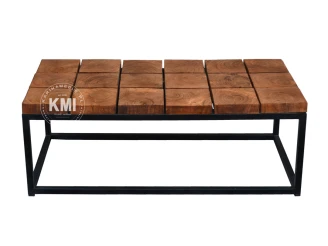 meble designerskie | stolik Organic Loft drewno metal