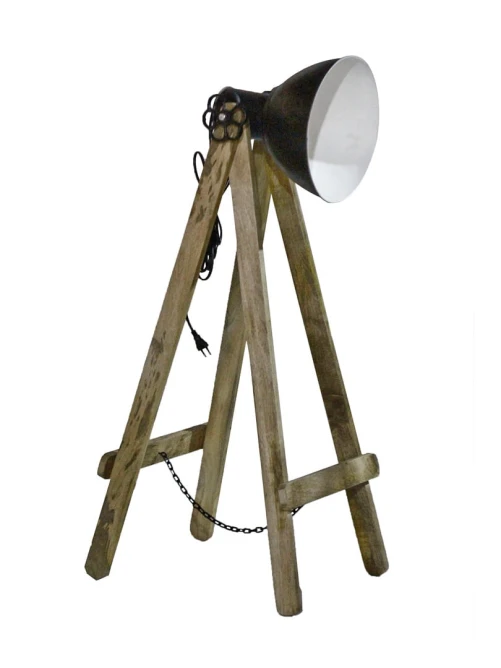 lampa stojąca loftowa industrialna drabina czarna