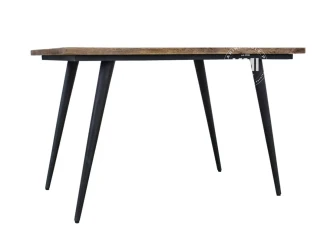 Loftowy Stół Mango 120×80 z Metalowymi Nogami