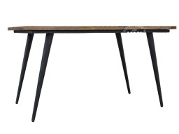 loftowy stół metalowe nogi postarzane drewno mango 160x80