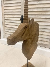 drewniany jednorożec postarzany 54 cm