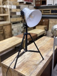 lampa stojąca loftowa industrialna biała regulowana wysokość