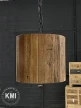 drewniana lampa wisząca