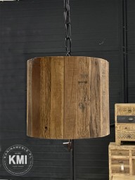 drewniana lampa wisząca
