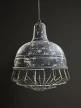 lampy industrialne postarzana lampa loftowa z metalową siatką