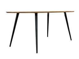 stół z drewna mango na metalowych nogach 150x90